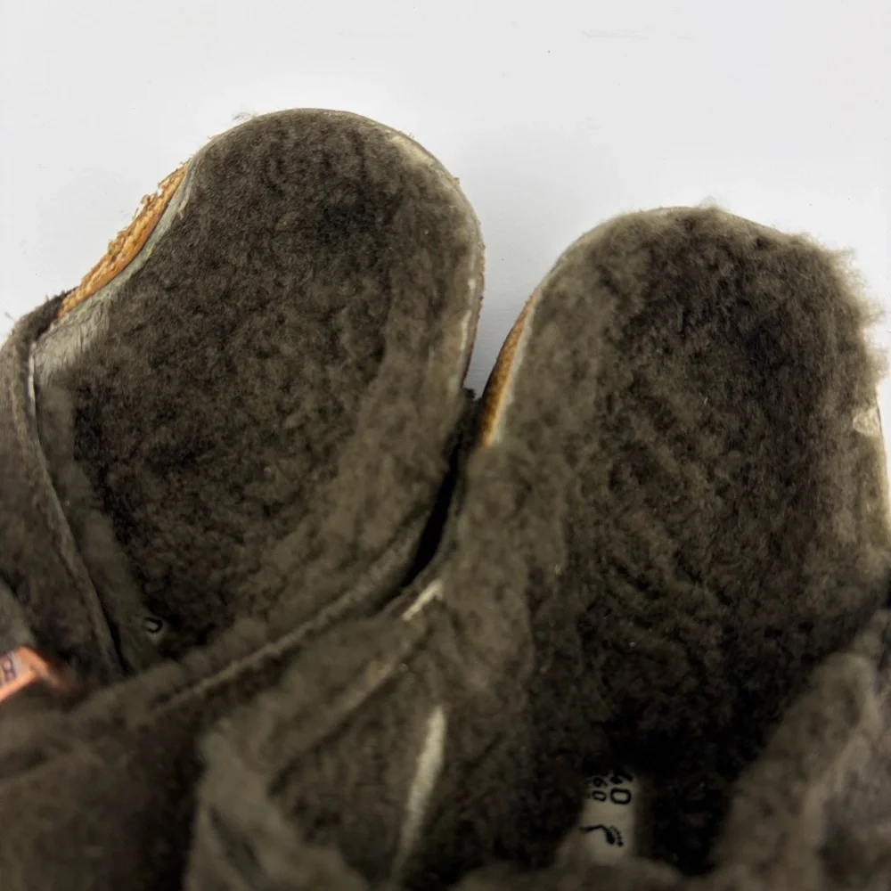 Birkenstock Shearling Fur Lined Chocolate Arizona Slide 40 - Picture 7 of 12